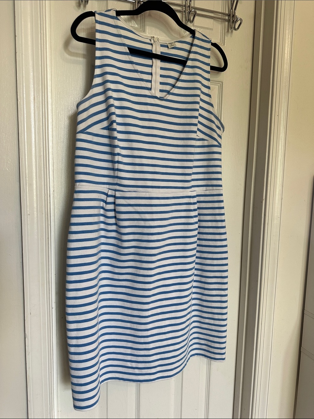 Old Navy Blue and White Striped Sleeveless Dress